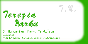 terezia marku business card